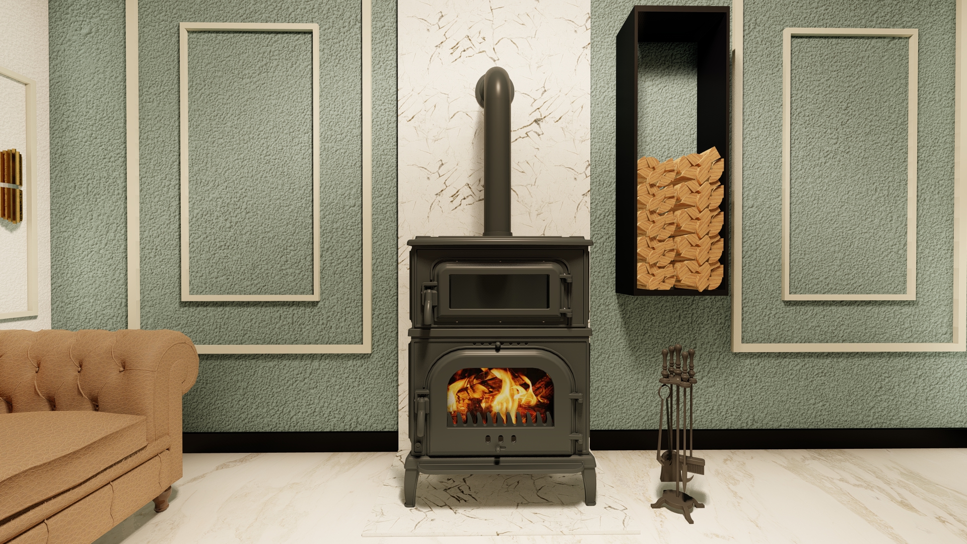 Preston Multifuel Stove A000026B Roe Deer